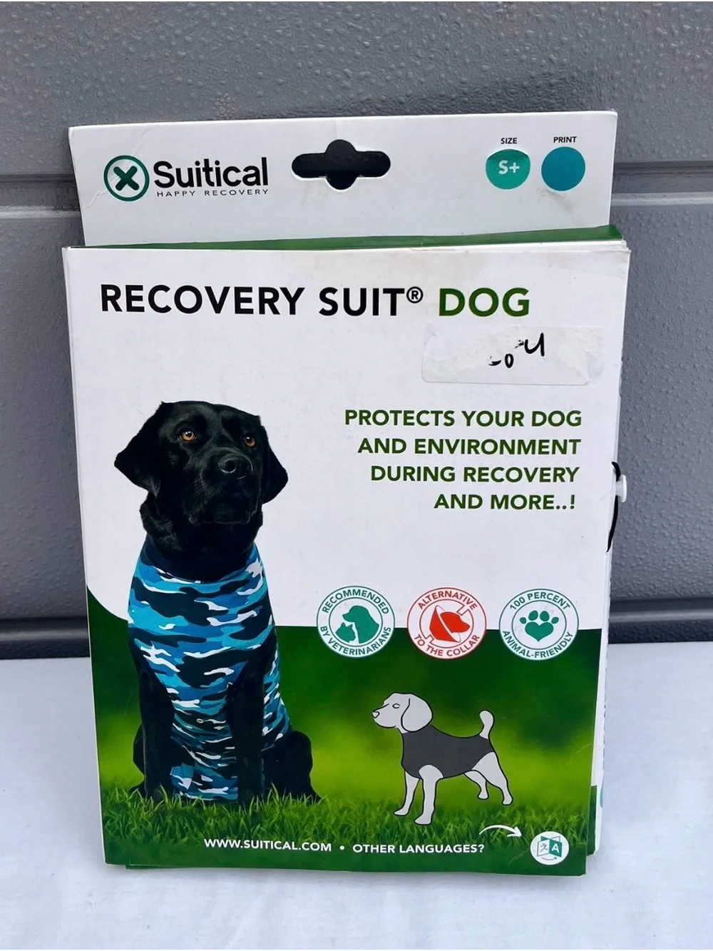 Suitical Recovery Suit for Dogs Spay & Neutering Dog Surgery Recovery NIB #M284